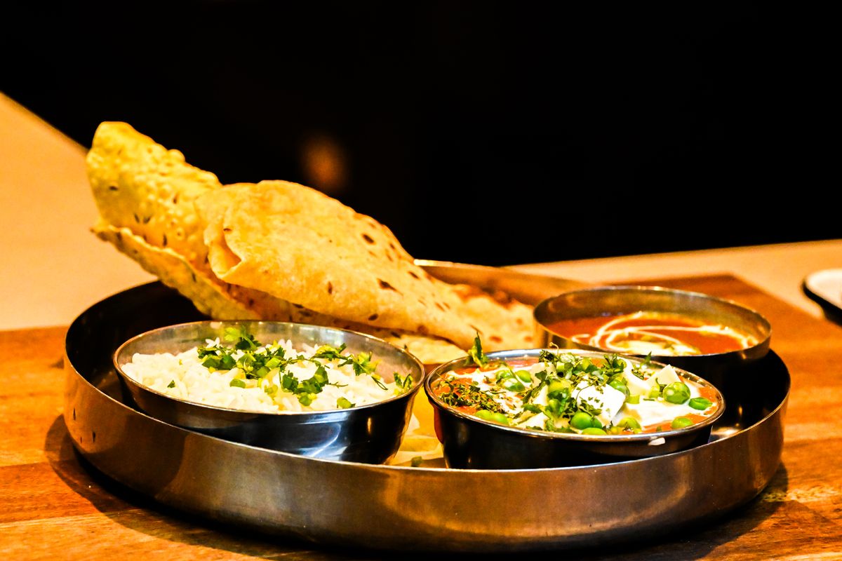 Indian Thali at Vatan East Windsor