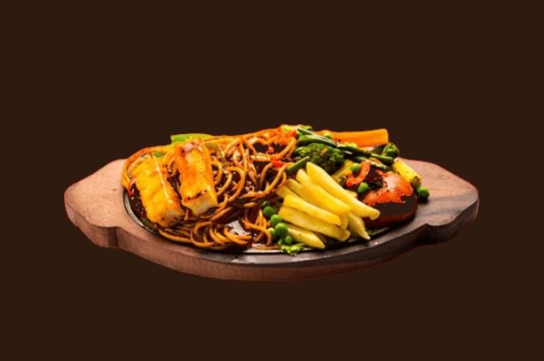 Indo-Chinese sizzler platter at Vatan New Jersey