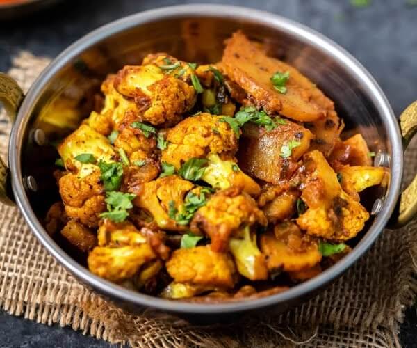 5. Vegetarian Favourites Aloo Gobi and Chole