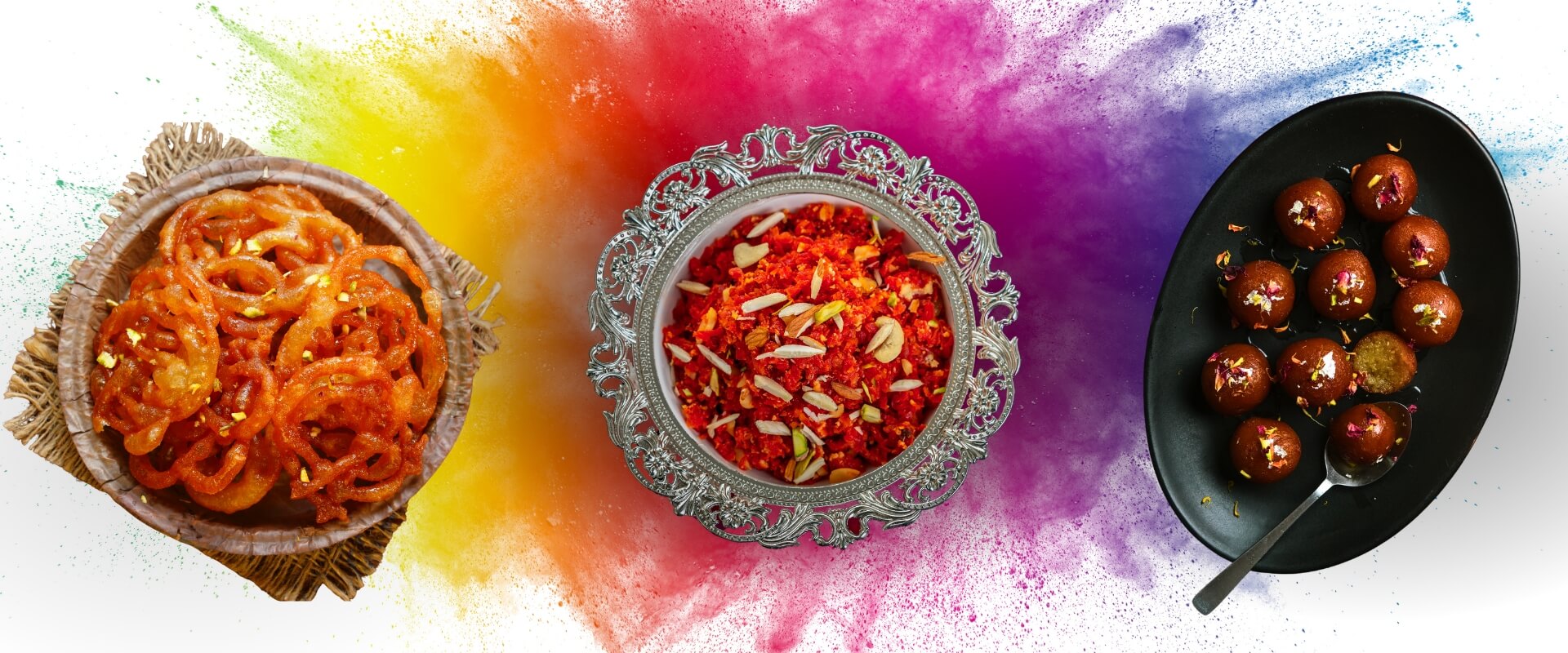 Celebrate Holi with Authentic Indian Vegetarian Food and Sweets